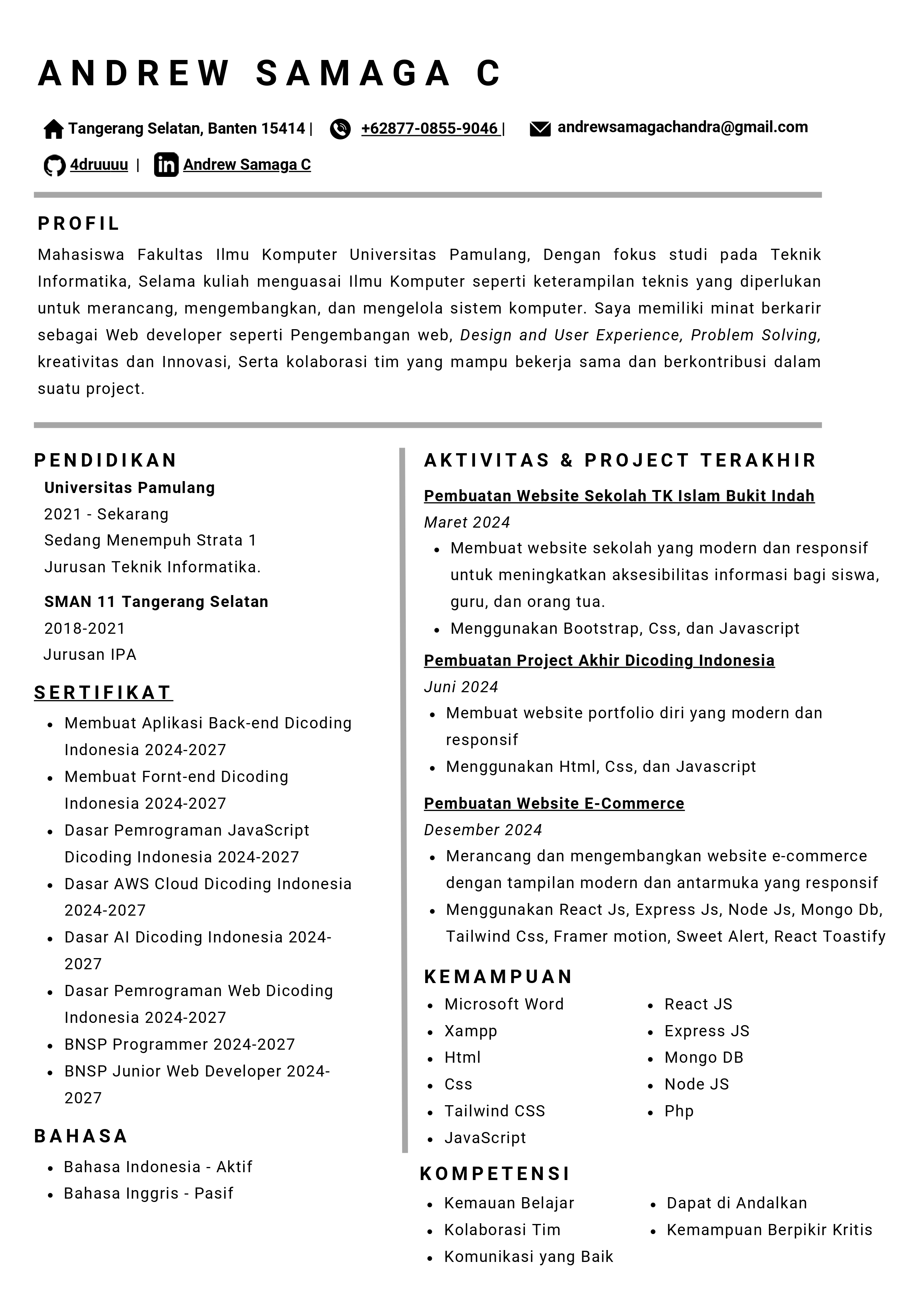 CV